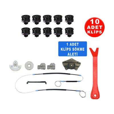 Set Cam L Ön VW Passat B5 1998-2005 Makara Yataklı (Klips + Aparatlı) 3B4837756D-3B81837461 - 