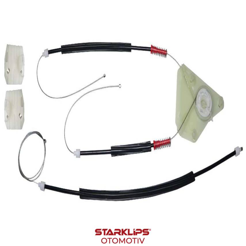 Set Cam L Ön VW Polo 4 9N 2/3 Kapı ve 4/5 Kapı 2002-2009 6Q4837461 küçük ayaklı sarmalı - 1