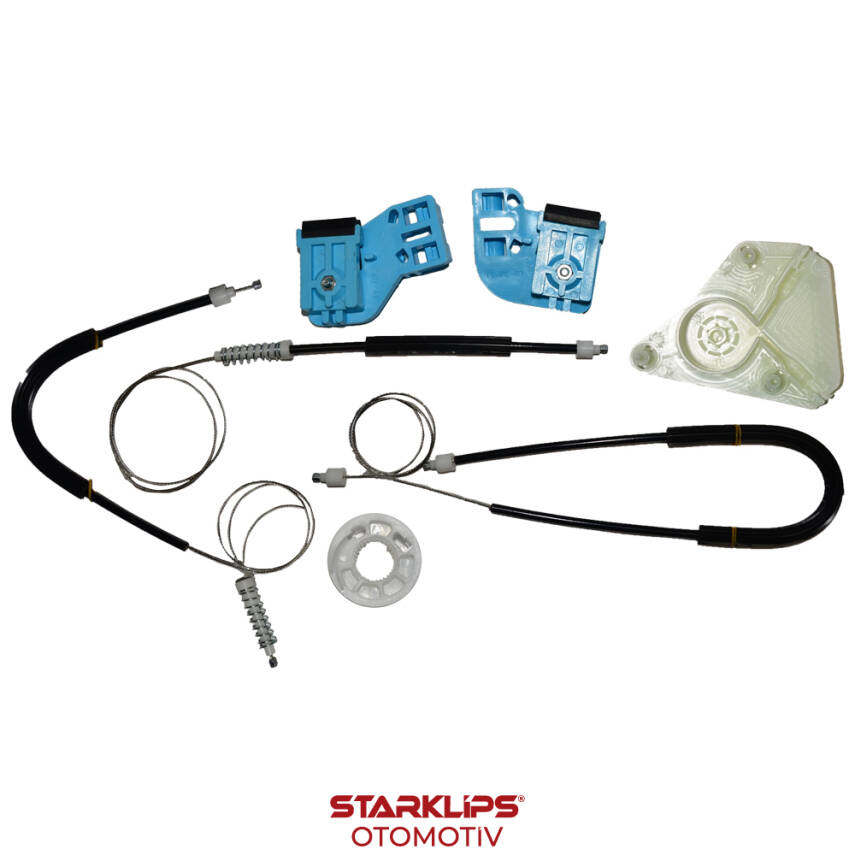 SET Cam L Ön VW Polo 4 9N 2/3 Kapı ve 4/5 Kapı 2002-2009 6Q4837755 büyük ayaklı - 1