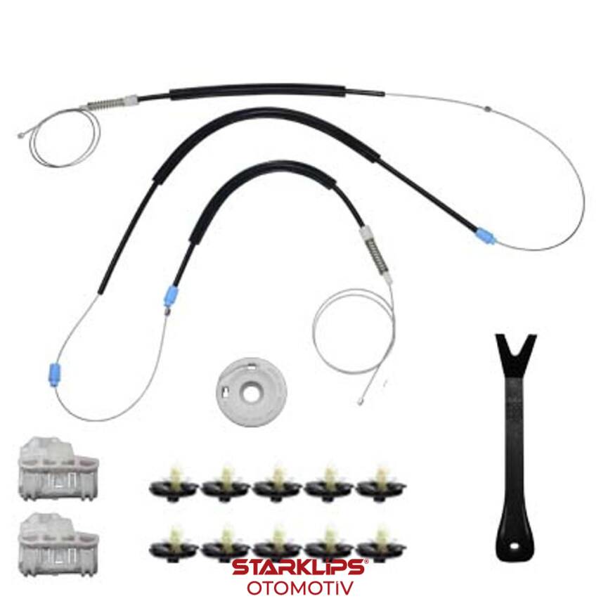 Set Cam L Ön VW Polo Hb 1994-1999 6N4837401A-401D (Klips + Aparatlı) - 1