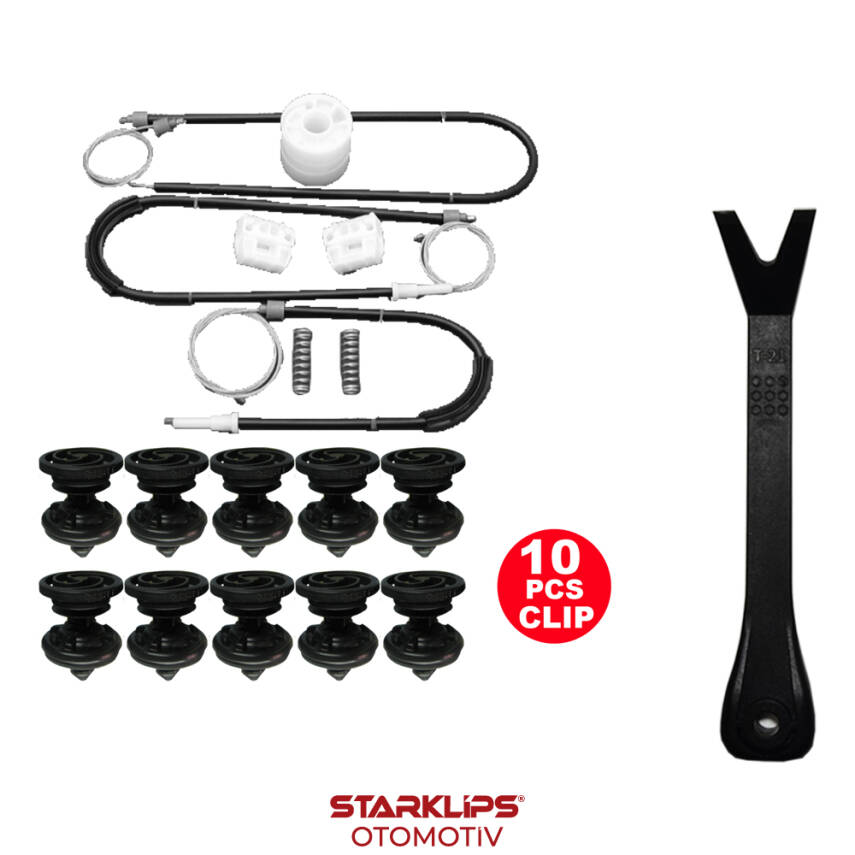 Set Cam L Ön VW T5 2003-2014 (Klips + Aparatlı) 7H0837753B - 1