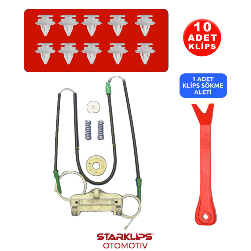 Set Cam L-R ARKA BMW 5 serisi E39 1995-2004 (Klips+Aparat) 51338159835-36 - 1