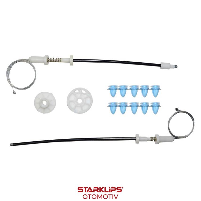 Set Cam L-R Arka Hyundai Accent Blue 2012 2017 834011R010-834021R010 Klips + Aparatlı - 1