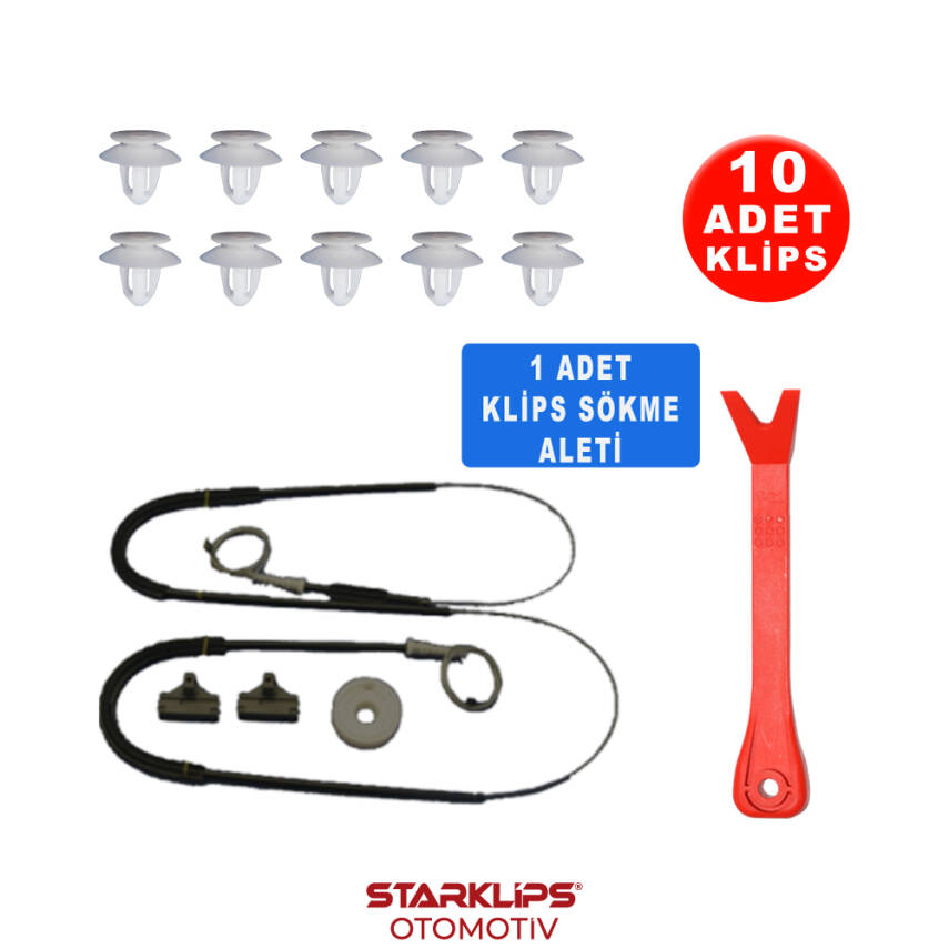 Set Cam L-R Ön Ford Mondeo MK3 2000-2007 (Klips + Aparatlı) 1S71F2300 -201 - 1