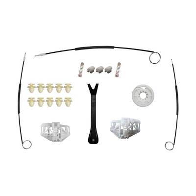 Set Cam L R Ön Peugeot Partner Citroen Berlingo 2003-2008 0130821763-0130821762 (Klips + Aparatlı) - 