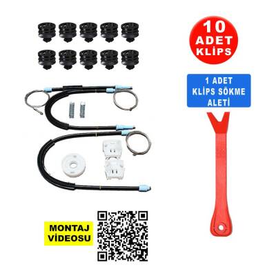 Set Cam L-R Ön VW Golf 4 Bora 1998-2005 (Klips + Aparatlı) 1J4837462-61 - 