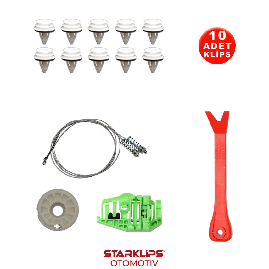 Set Cam R Arka BMW 1 serisi E87 2004-2012 (Klips + Aparatlı) 51357138468 - 1