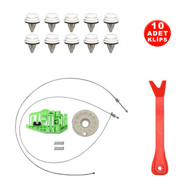 Set Cam R Arka BMW 3 Serisi E90 E91 2005-2011 (Klips + Aparatlı) 51357140590 - 