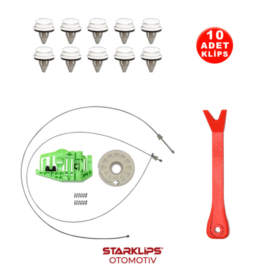 Set Cam R Arka BMW 3 Serisi E90 E91 2005-2011 (Klips + Aparatlı) 51357140590 - 1