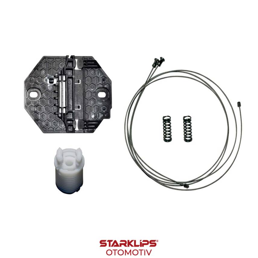 Set Cam R Arka Dacıa Sandero 2 Logan 2 Manuel 2012-2015 (Klips + Aparatlı) 827202131R - 1