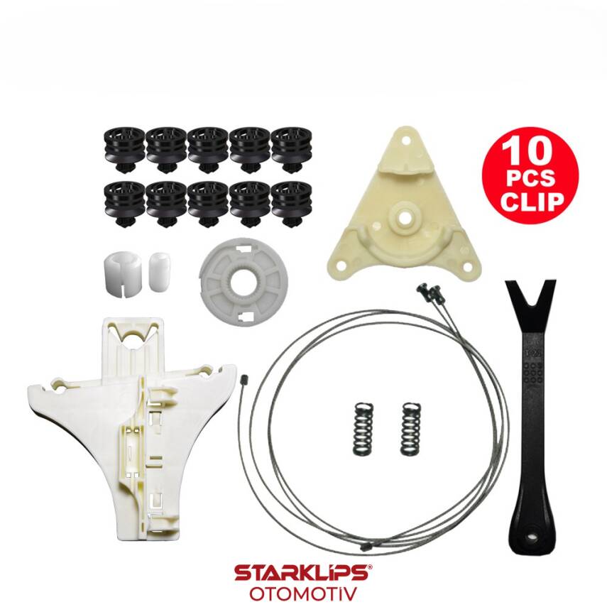 Set Cam R Arka Makara Yataklı VW Passat B5 1998-2005 (Klips+Aparatlı) 3B5839752BF - 1