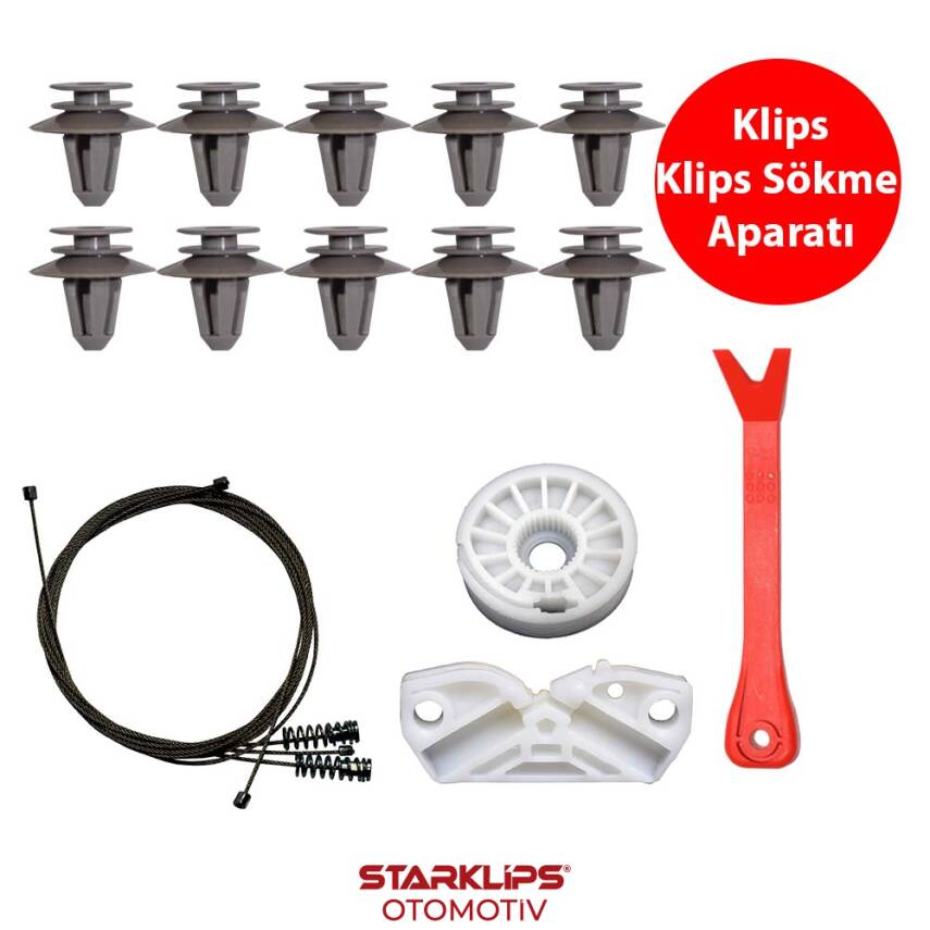 Set Cam R Arka Mercedes CLK Coupe W209-W208-A209-C209 2002-2009 (Klips + Aparatlı) A2096700203 - 1