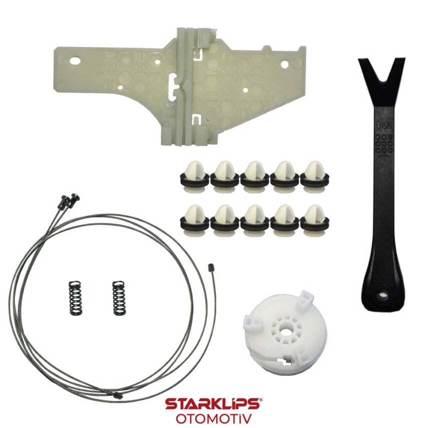 Set Cam R Arka Peugeot 207 2006-2012 (Klips + Aparatlı) 9680263080 - 1