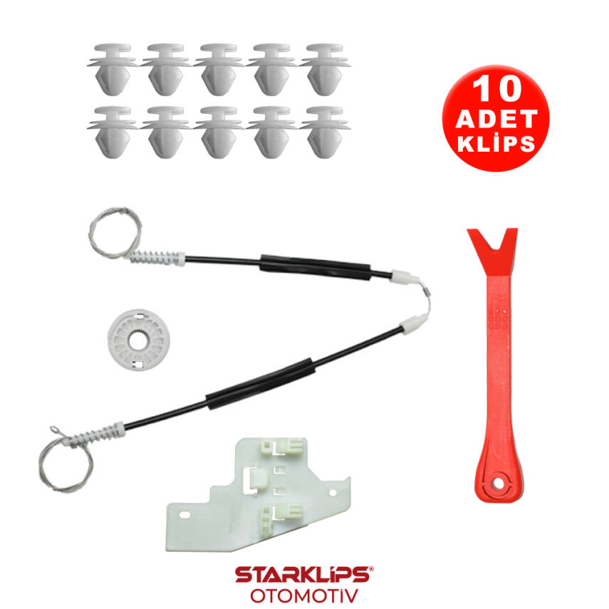 Set Cam R Arka Peugeot 407 2004-2010 9644893680 (Klips + Aparatlı) - 1