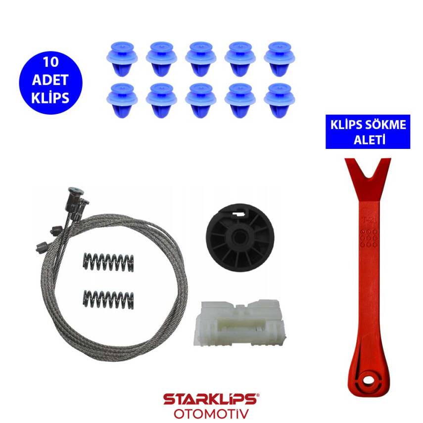 Set Cam R Arka Renault Clio 3 2005-2011 (Klips + Aparatlı) 8200291153 - 1