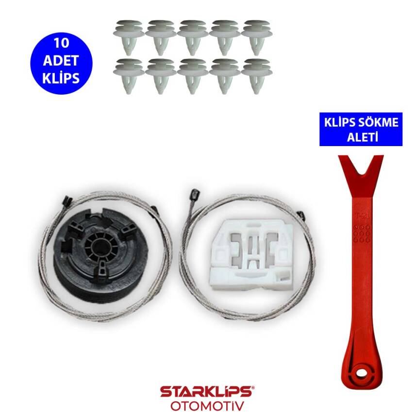 Set Cam R Arka Rover 75 1999-2005 (Klips + Aparatlı) CVH101300 - 1