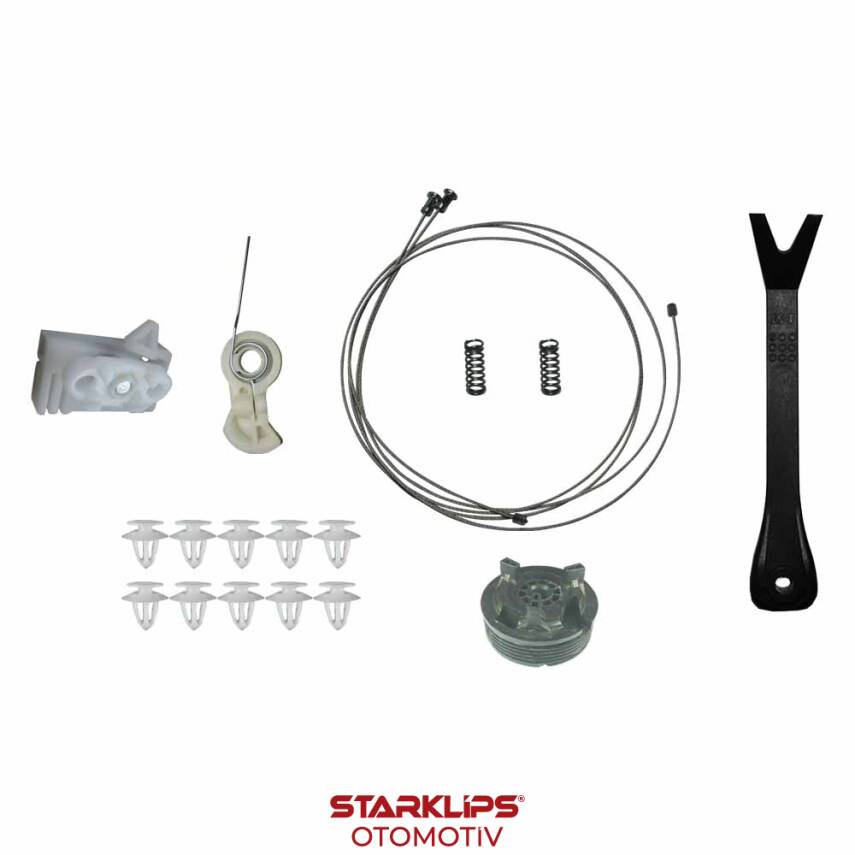 Set Cam R Arka VAUXHALL Opel Meriva 2002-2010 (Klips + Aparatlı) ve Köşe Dönengeç 93362664 - 1