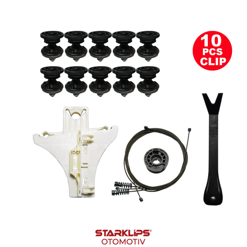 Set Cam R Arka VW Golf 6 2009-2012 (Klips + Aparatlı) 5k4839730J- 5k4839756J - 1