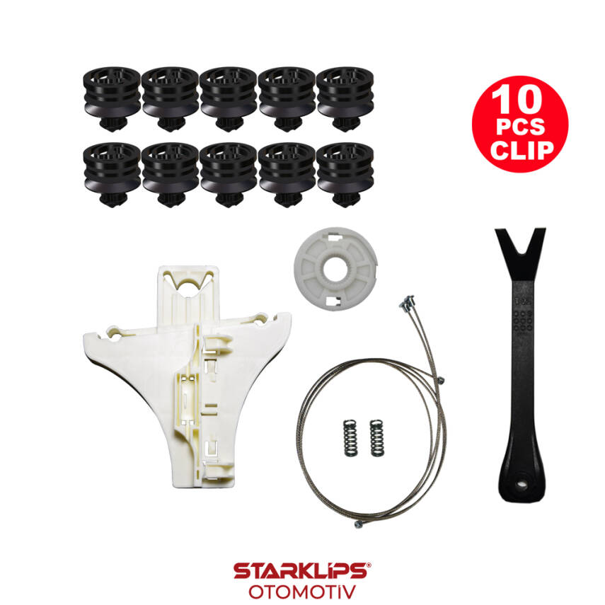 Set Cam R Arka VW Passat B5 1998-2005 (Klips + Aparatlı) 3B5839752BF - 1