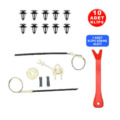 Set Cam R Ön Fiat Doblo 2006-2010 51830869-51793188 Klips + Aparatlı - Starklips