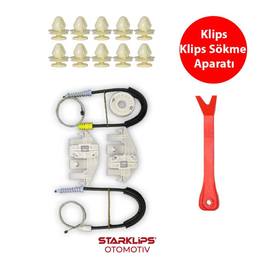 Set Cam R Ön Peugeot 406 1995-2004 (Klips + Aparatlı) 9633878980 - 1