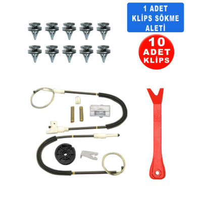 Set Cam R Ön Renault Megane 1 1996-2003 (Klips + Aparatlı) 7700834346 - 