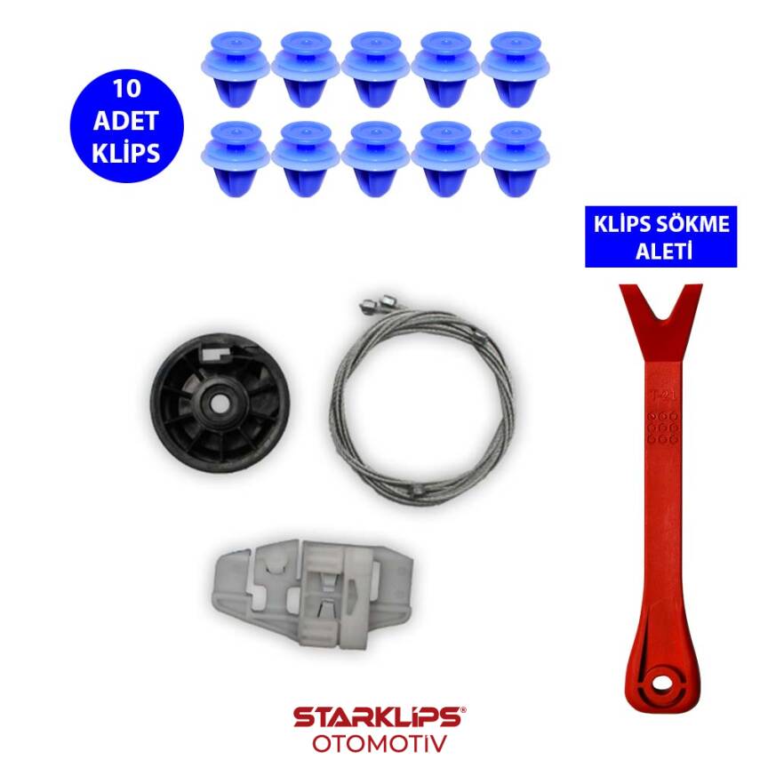 Set Cam R Ön Renault Modus 2004-2008 (Klips + Aparatlı) 8200277578 - 1