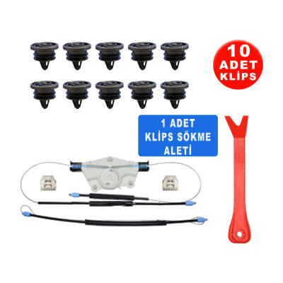 Set Cam R Ön Seat Toledo 2 1999-2005 Seat Leon 1999-2005 (Klips + Aparatlı) Sarmalı 1M0837756 - Starklips