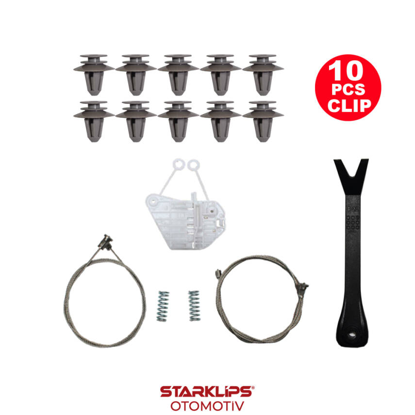 Set Cam R Ön Smart Fortwo 450 Coup Cabriolet 1998-2007 (Klips + Aparatlı) C0002691V001-0002691V001 - 1