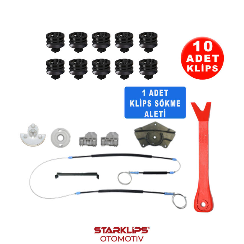 Set Cam R Ön VW Passat B5 1998-2005 Makara Yataklı (Klips + Aparatlı) 3B4837755D-3B81837462 - 1