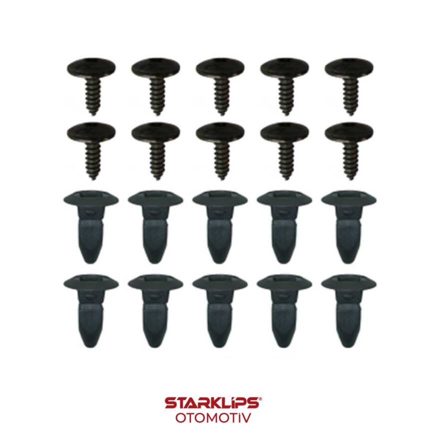 Set Çamurluk Ön Vida Ve Klips VW Passat B5 98-05 - 1