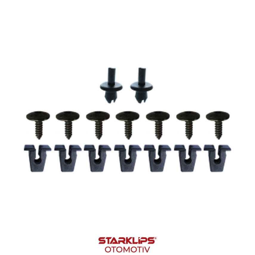 Set Çamurluk Vida Ve Klips VW Audi Skoda Seat - 1