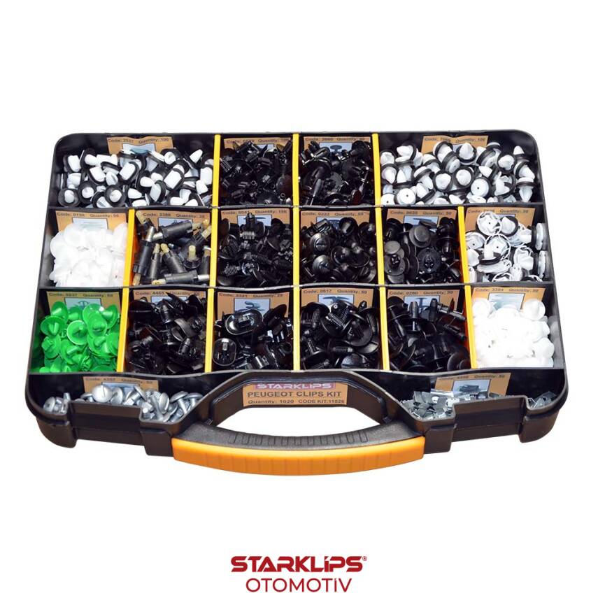 Set Çanta Klips Peugeot Universal 1020 Parça - 1