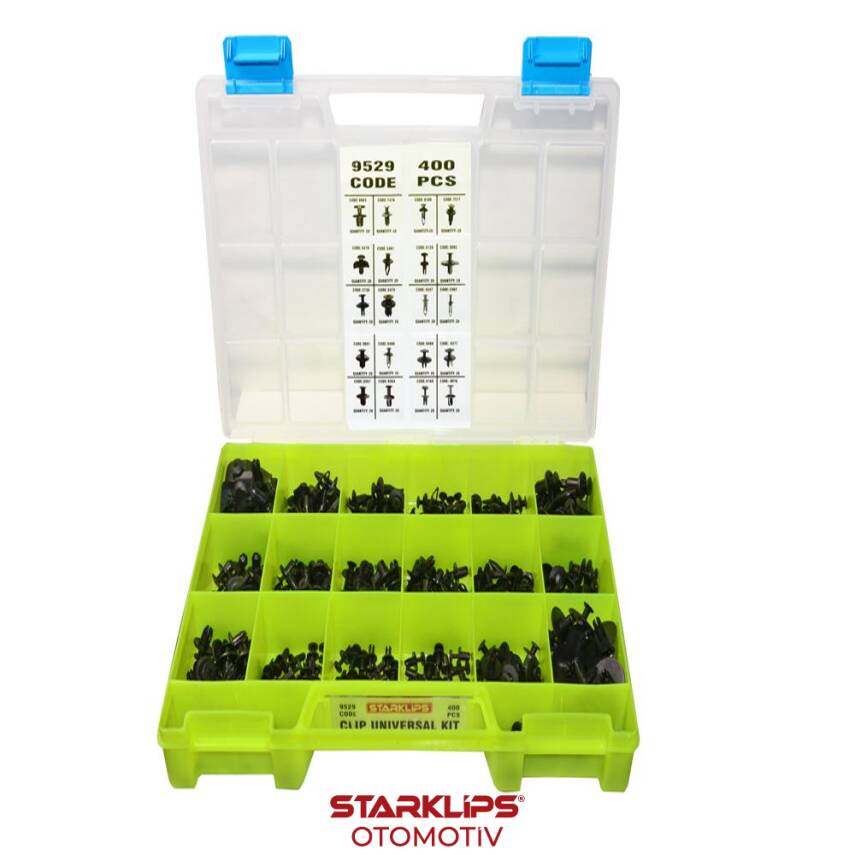 Set Çanta Klips Tampon Davlumbaz 400 Adet Universal - 1