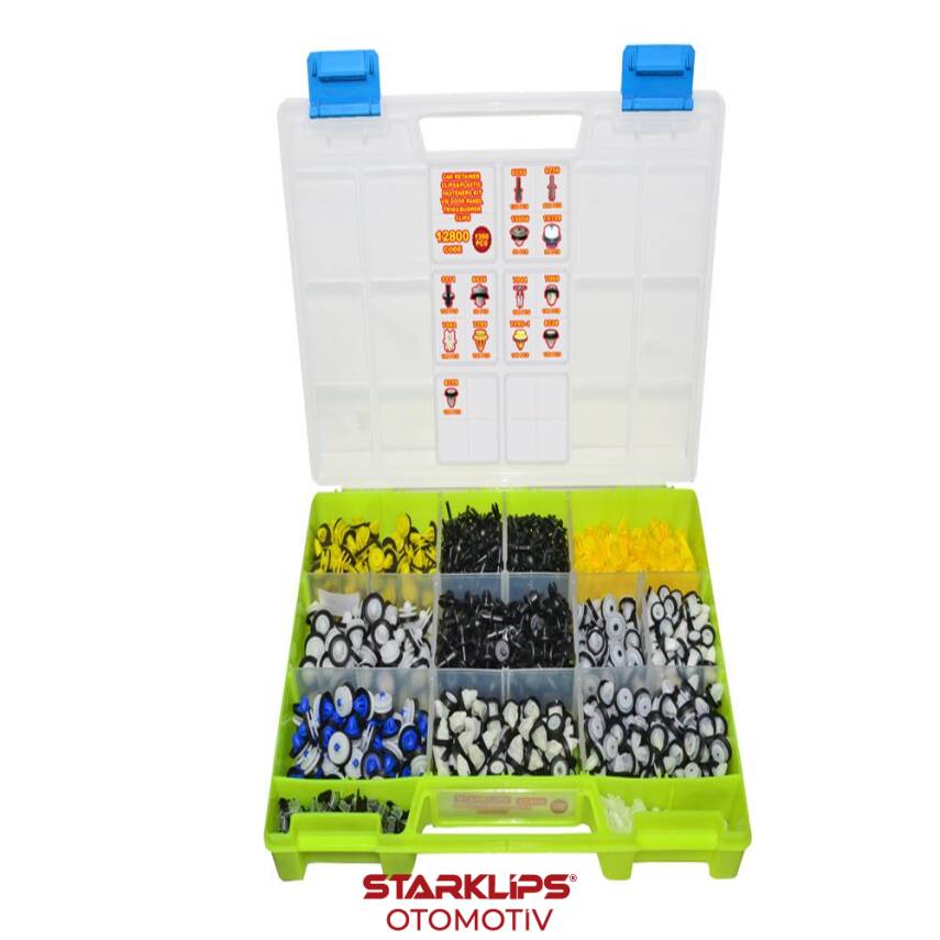 Set Çanta Klips VW Döşeme Tampon Trim İzole Grup3 1350 Parça - 1