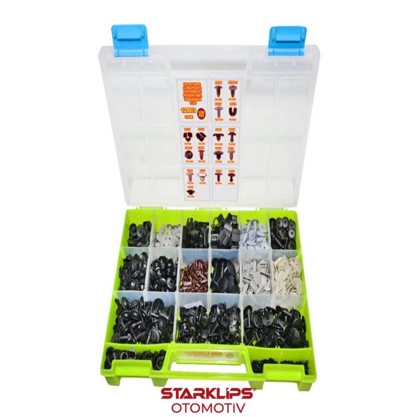 Set Çanta Klips VW Döşeme Tampon Trim İzole Grup6 1100 Parça - 1