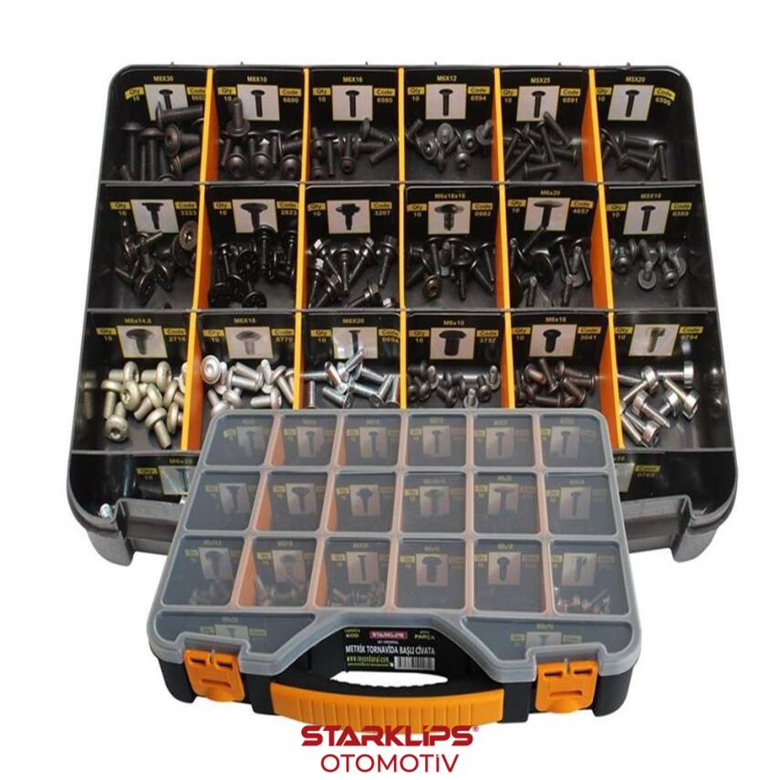 Set Çanta Metrik Civata 200 Adet - 1