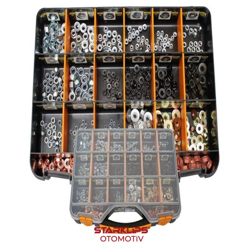 Set Çanta Metrik Somun 400 Adet - 1