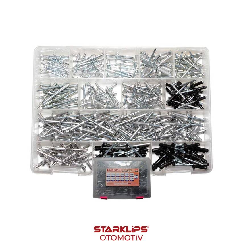 Set Çanta Perçin Alüminyum/Çelik 340 Parça - 1