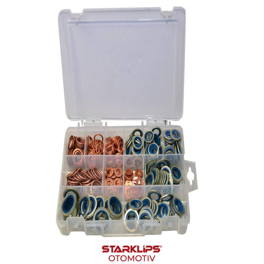 Set Çanta Universal Karter Tapa Pulu (Bakır,Contalı, Amyantlı) 300 Adet - 1