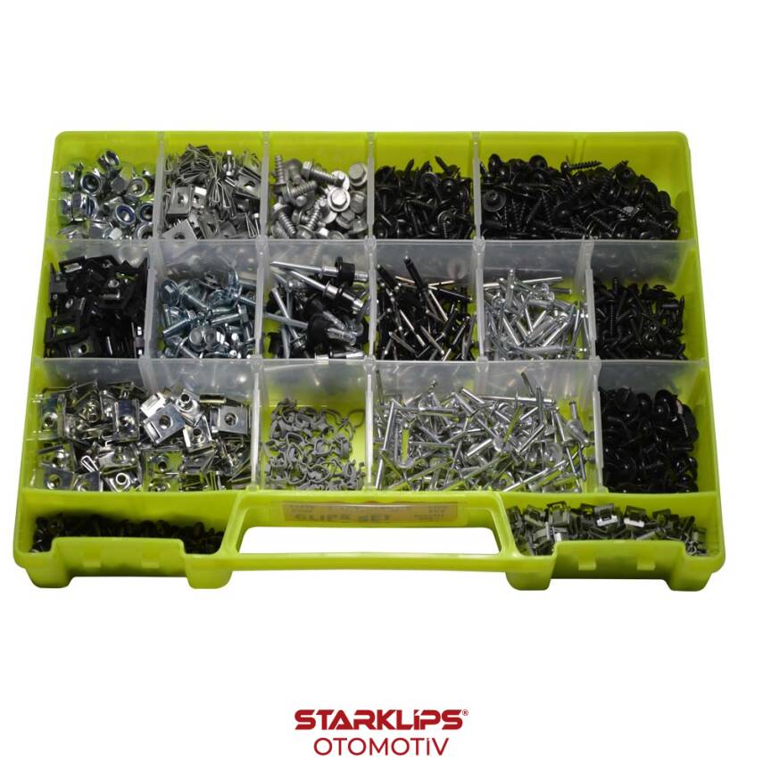 Set Çanta Vida Segman Perçin Somun 1420 Parça Renault 7 - 1