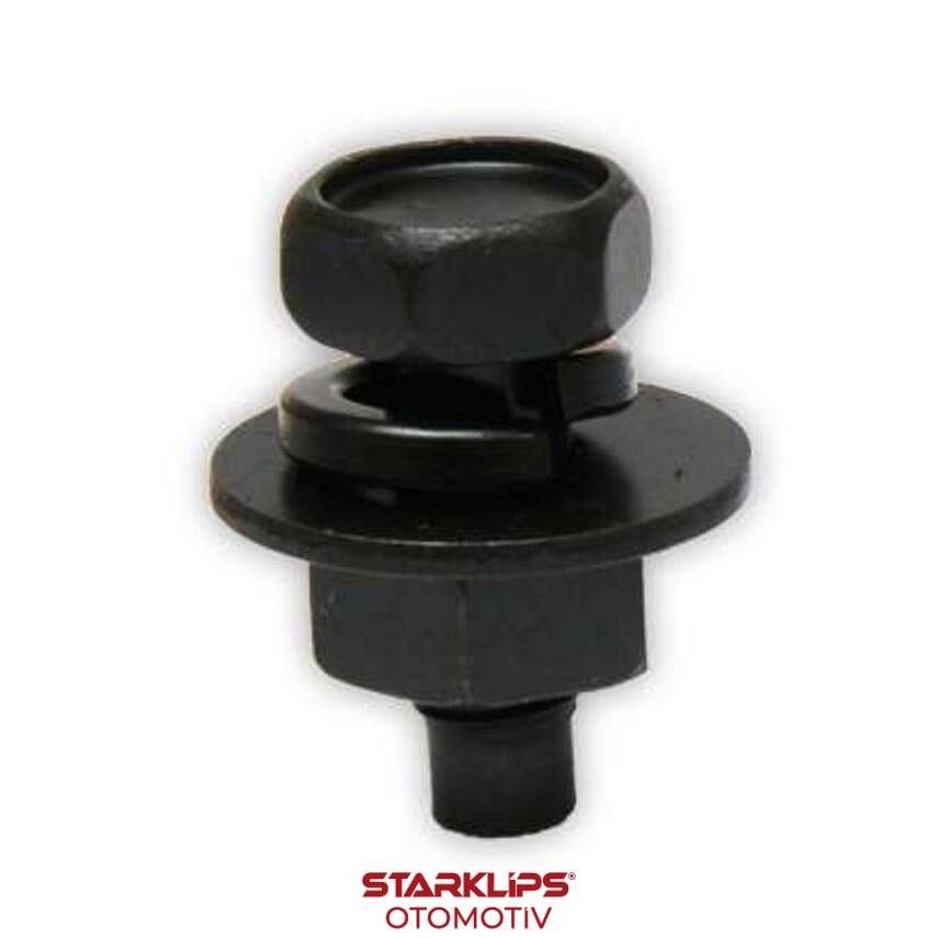 Set Civata M6X15mm + Somun M6 Toyota Hyundai Honda GM - 1