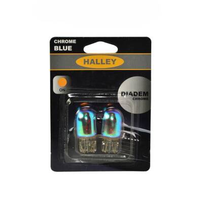 Set Diadem Ampül Büyük Dipsiz T20 12V 5W Halley Choreme Blue - 