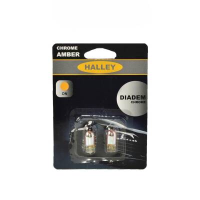 Set Diadem Ampül Dipsiz T10 12V 5W Halley Choreme Amber - 