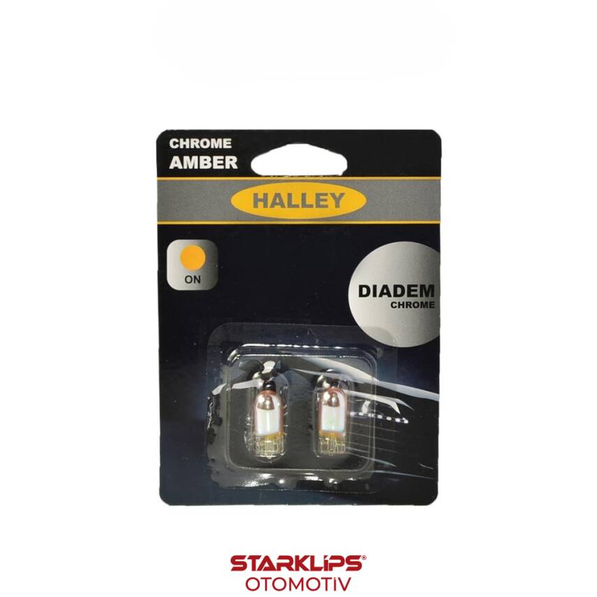 Set Diadem Ampül Dipsiz T10 12V 5W Halley Choreme Amber - 1
