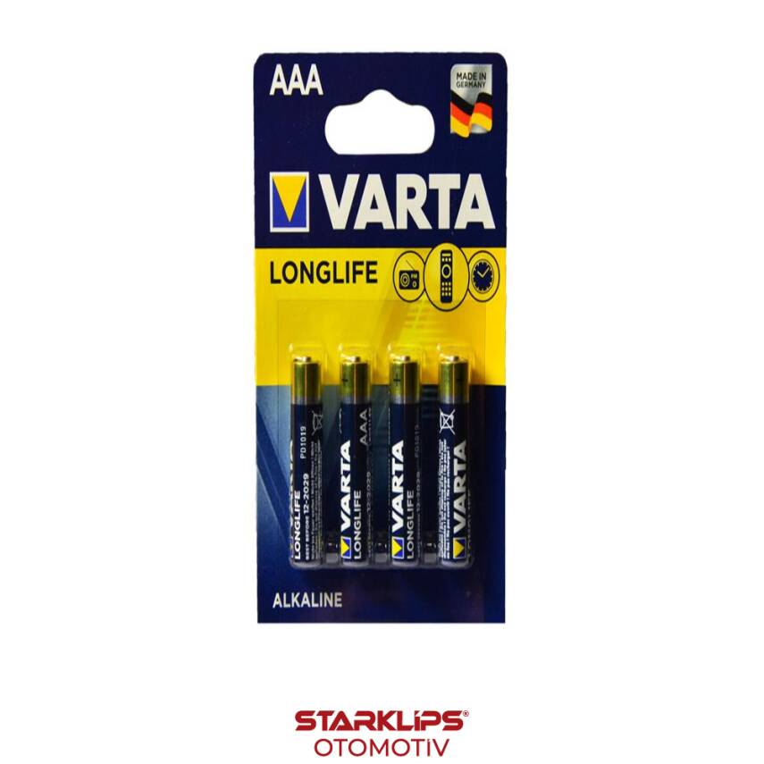 Set Kalem Pil Varta AAA 4 Lü İnce - 1