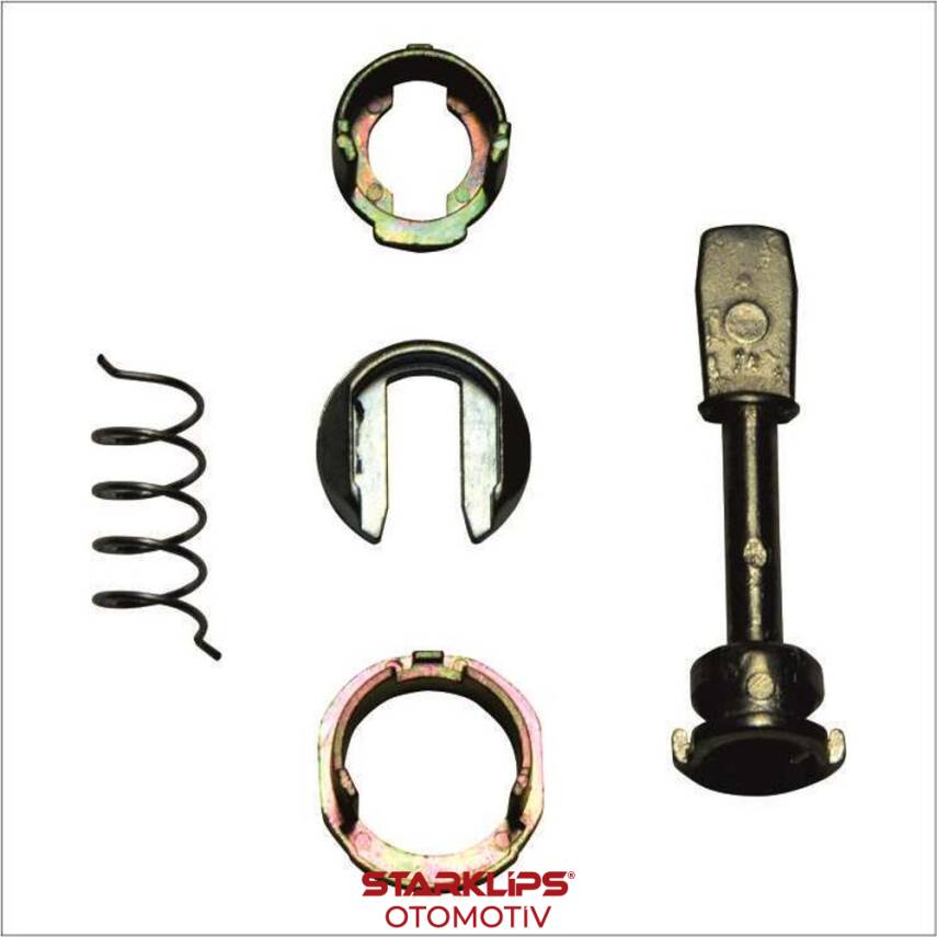 Set Kilit L-R Ön 1U0837167E VW Golf 4 Bora Jetta 1997-03 Polo 2/3 2002-09 Pim 45mm - 1