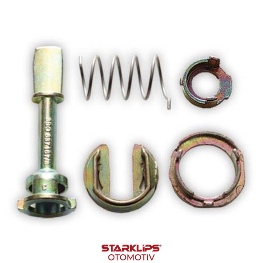 Set Kilit L-R Ön 3B0837167 VW Passat 97-05 Seat Toledo Leon Arosa Lupo Skoda Oct Fabia 97-04Pim 52mm - 1