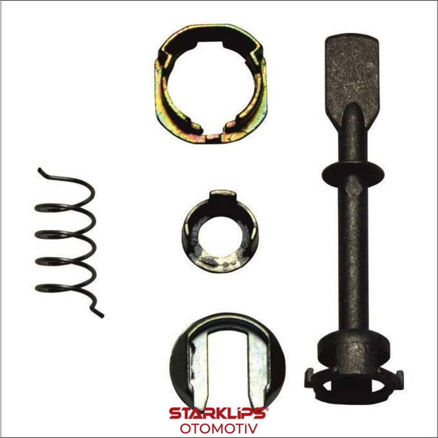 Set Kilit L-R Ön 6K4837223A VW Caddy 1995-03 Seat Ibiza 1999-02 Pim 69mm - 1