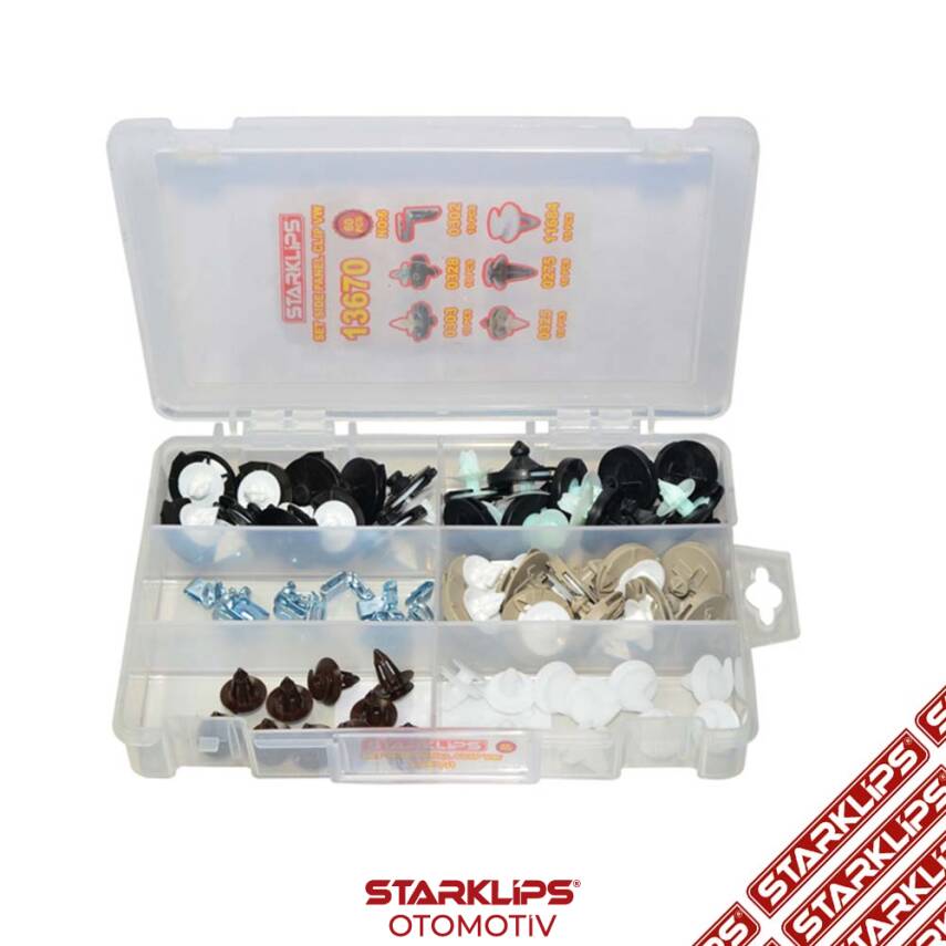 Set Klips Çıta 60 Parça Vw Çanta No:6 - 1